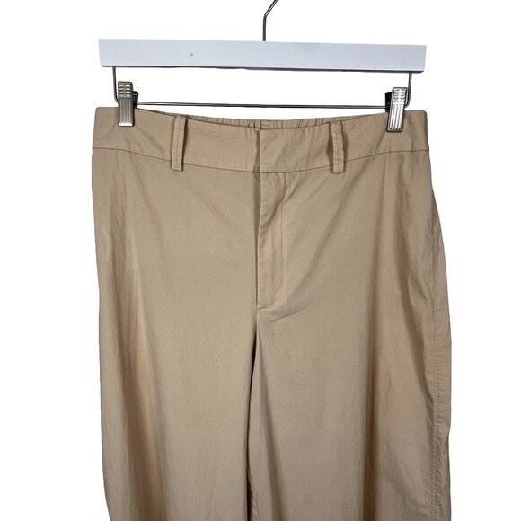 Mango Khaki Lightweight Wide Leg Trousers Size - Picture 2 of 11